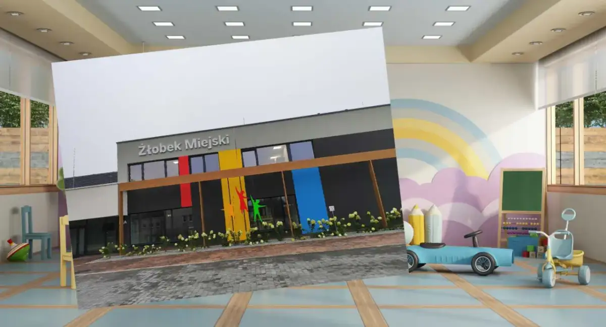 Nowoczesny żłobek miejski z kolorowymi akcentami. Dowiedz się, ile kosztuje żłobek państwowy.