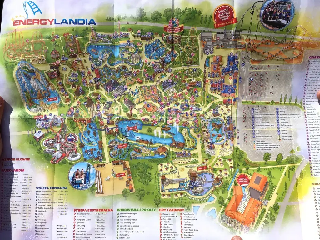 Gdzie zostawić rzeczy w Energylandii, aby cieszyć się atrakcjami?