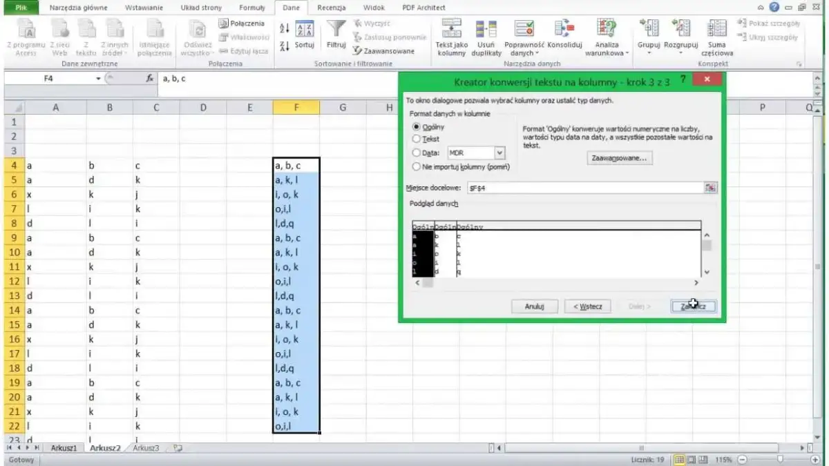 Jak rozdzielić tekst w Excel i uniknąć chaosu w danych