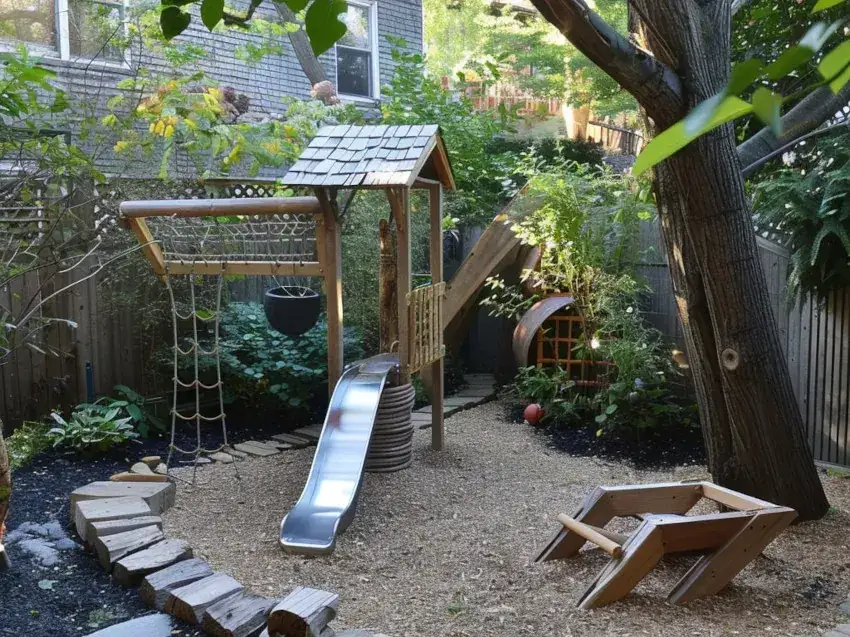 Co pod plac zabaw w ogrodzie? Wybierz bezpieczne podłoże dla dziecka