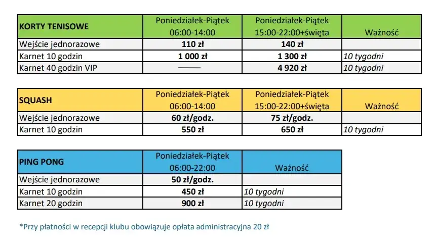 Squash Babice: Porównanie klubów, cenniki i rezerwacja kortów