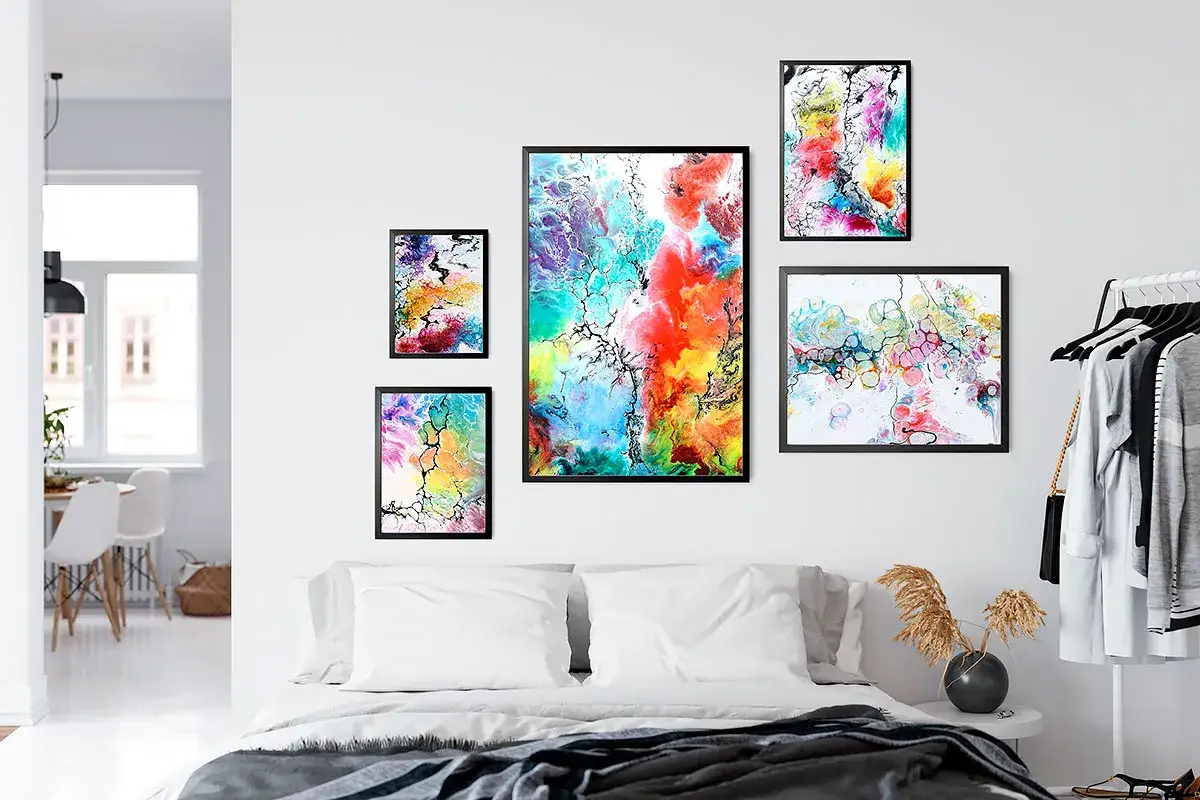 Wandbilder fürs Schlafzimmer: Beruhigende Kunst für entspannte Nächte