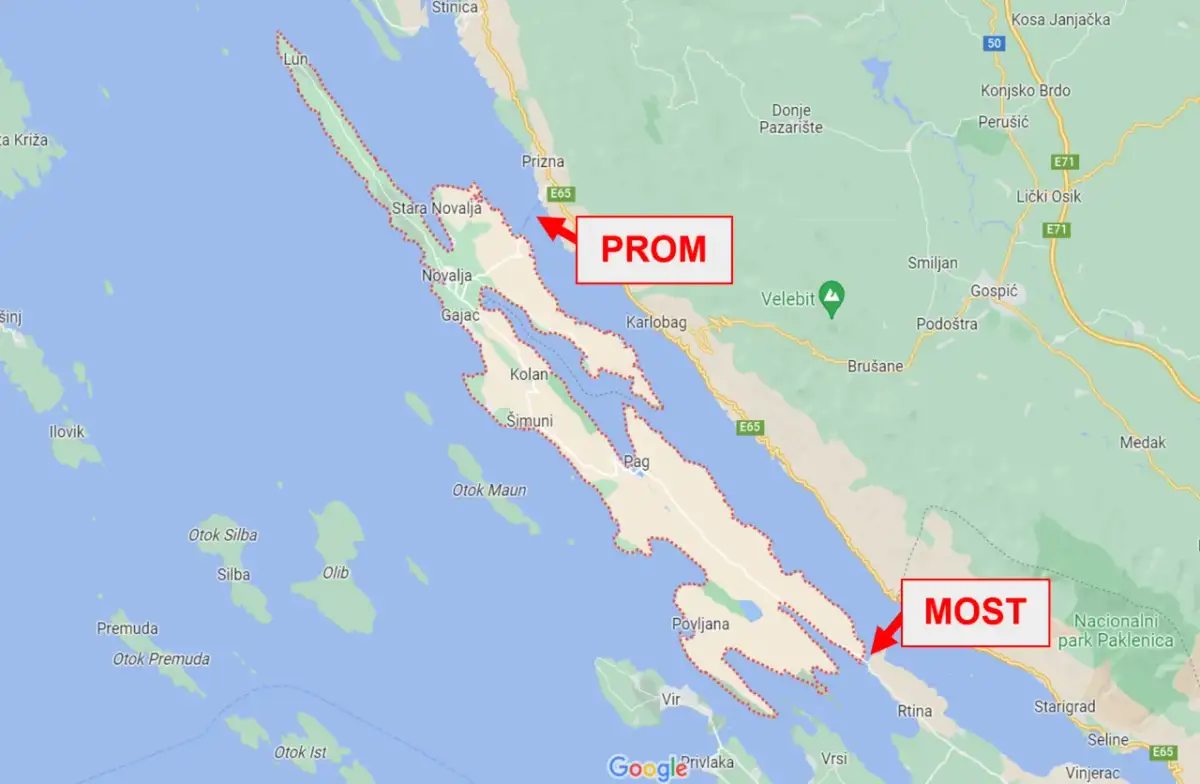 Jak dojechać na wyspę Pag? Sprawdź najlepsze opcje transportu