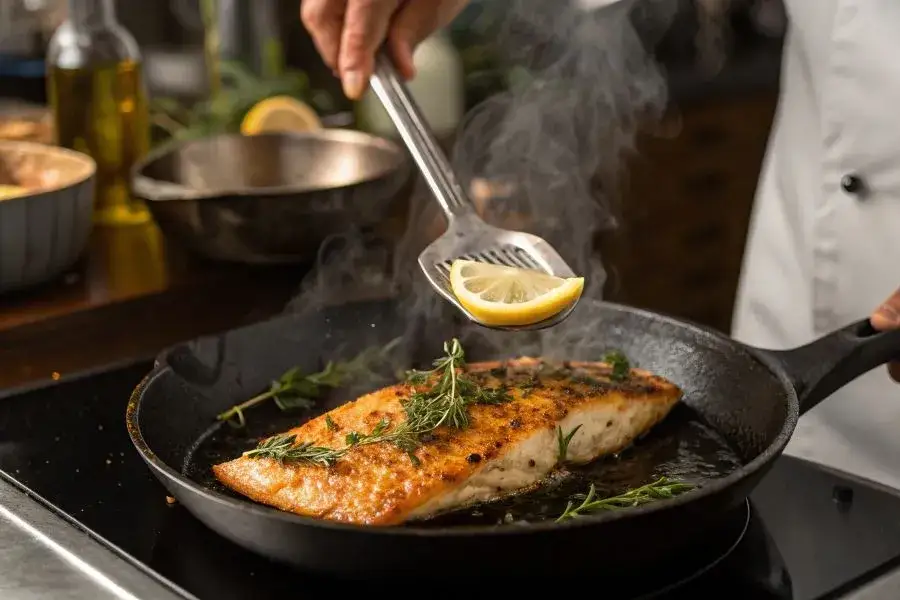 Jak długo smażyć rybę na patelni, by uniknąć przesuszenia mięsa?