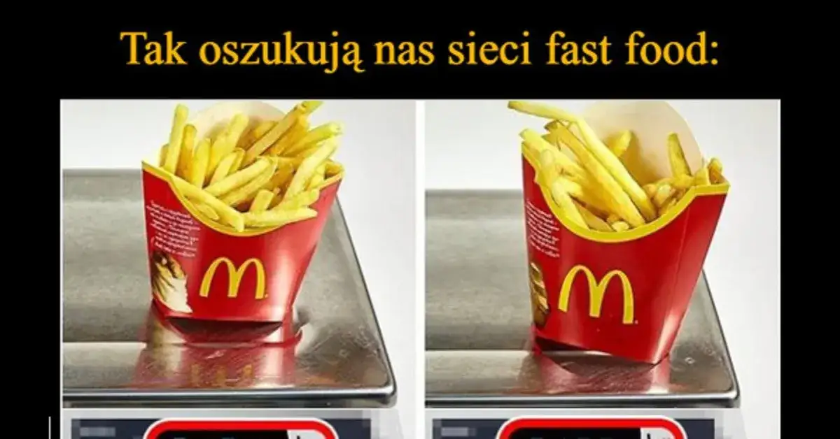 Ile ważą frytki z McDonald's? Zaskakujące informacje o gramaturze