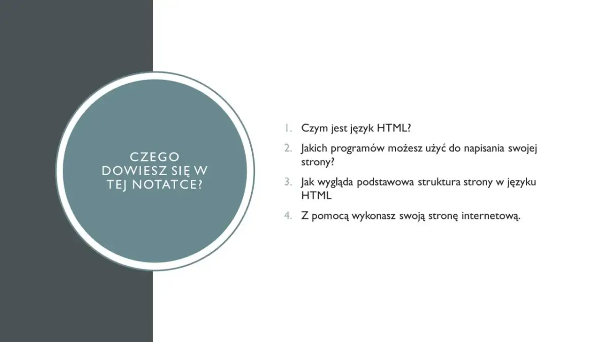 Jak stworzyć HTML? Zbuduj swoją stronę WWW krok po kroku!