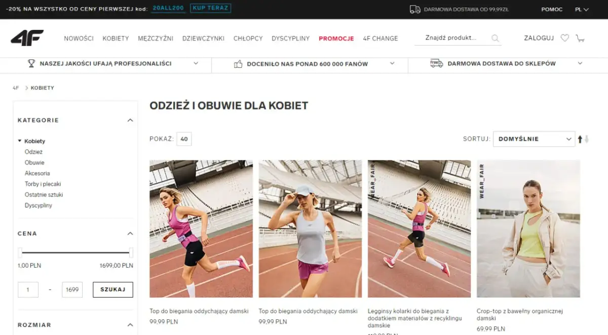 Do kiedy promocja 4F? Kalendarz wyprzedaży i triki na zniżki