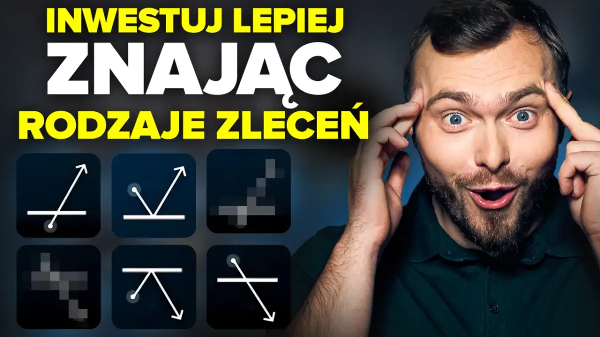 Inwestuj lepiej, znając rodzaje zleceń na giełdzie. Wykresy i zdziwiony mężczyzna.