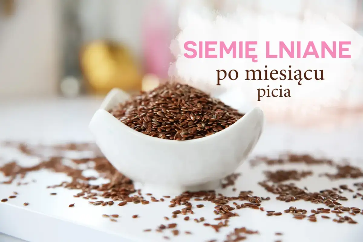 Miseczka siemienia lnianego, a pod spodem pytanie: czy od siemienia lnianego się tyje?