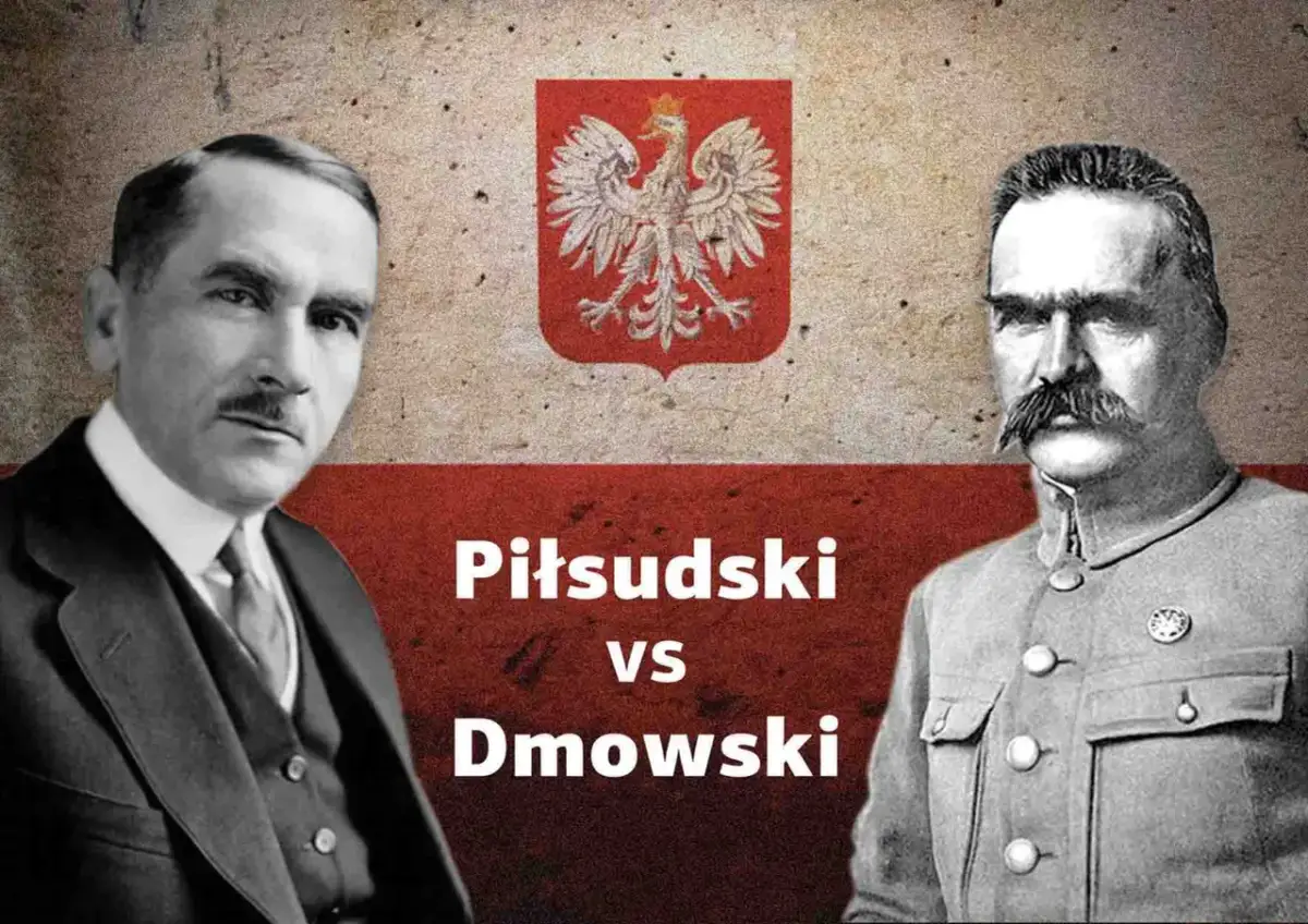 Różne wizje Polski po 1918: Piłsudski vs Dmowski