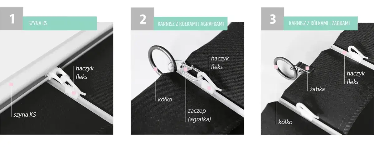 Jak wieszać zasłony na haczyki, aby uniknąć nieestetycznego wyglądu