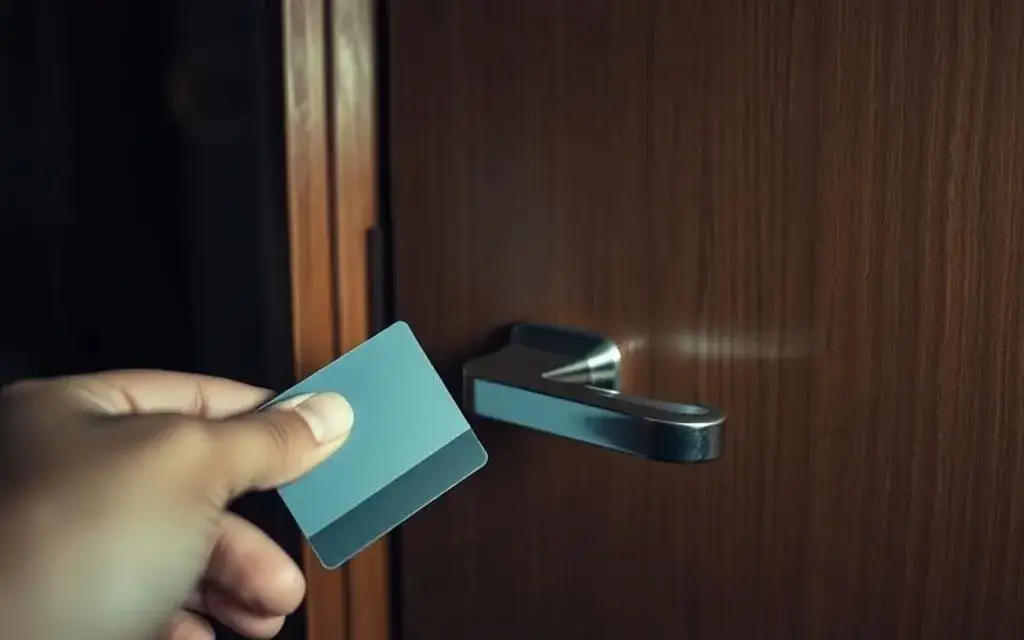 Zamek na kartę w hotelu: jak bezpiecznie zamknąć pokój od środka?