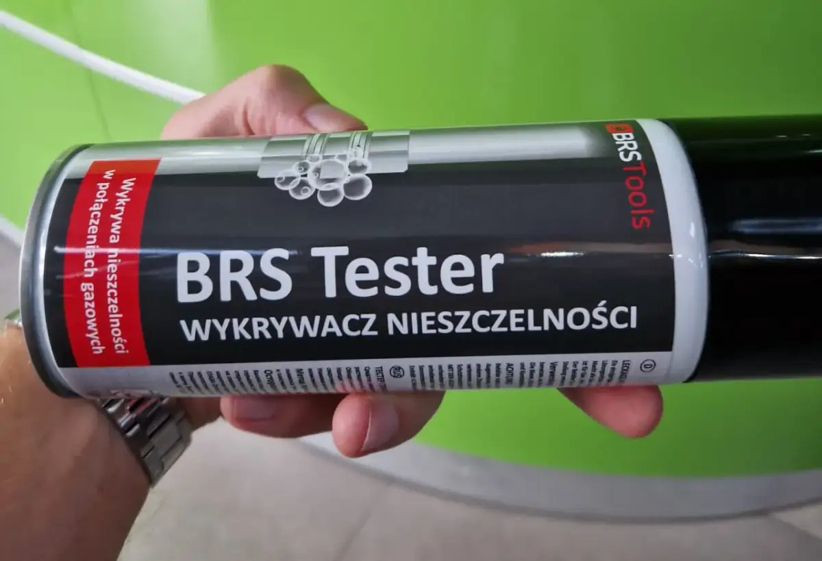 BRS Tester - wykrywacz nieszczelności gazowych. Pomaga sprawdzić szczelność gazu w połączeniach.