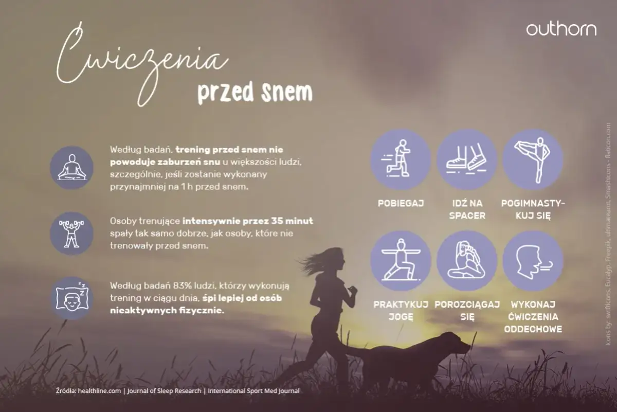 Jak się odstresować przed snem? Dowiedz się, jak ćwiczenia, bieganie, joga czy ćwiczenia oddechowe pomagają zasnąć.
