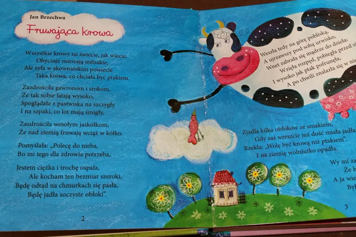 Czarna krowa w kropki bordo wiersz – odkryj jego ukryte znaczenie