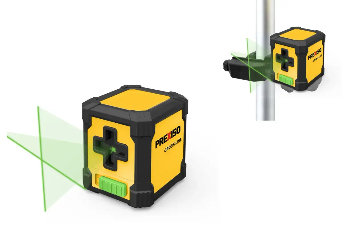 Poziomica laserowa na zewnątrz: zielona wiązka i detektor kluczem do precyzji