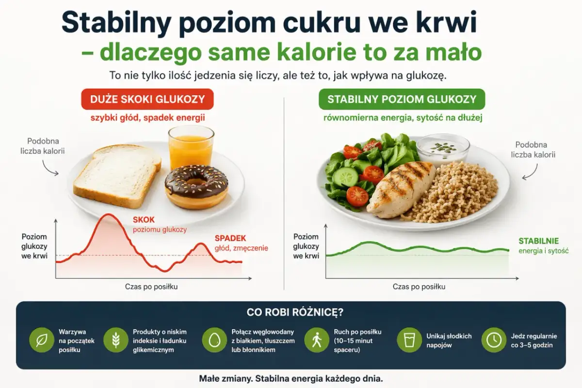 Co jeść na obniżenie cukru? Zamiast słodkiego ciastka i soku, wybierz grillowanego kurczaka z warzywami i brązowym ryżem dla stabilnego poziomu glukozy.