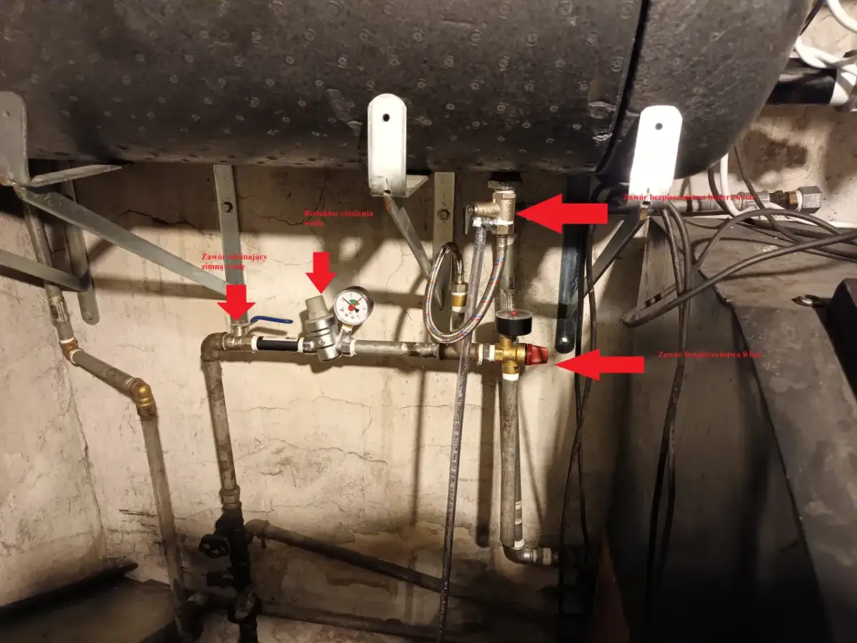 Gdzie jest zawór spustowy w bojlerze? Sprawdź instrukcję