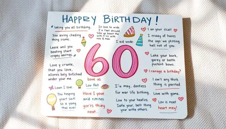 Idealne życzenia na 60 urodziny? Znajdź tekst dla każdego!