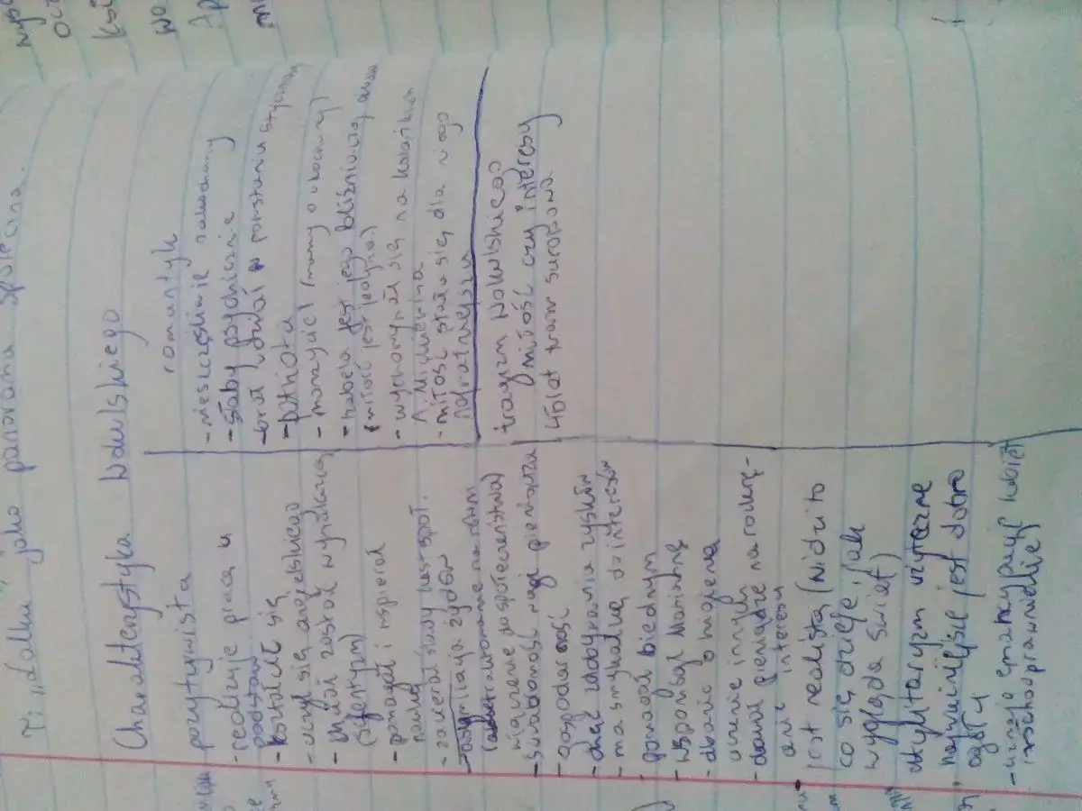 Notatki z lekcji: "narracja w lalce" - cechy romantyka i narratora.