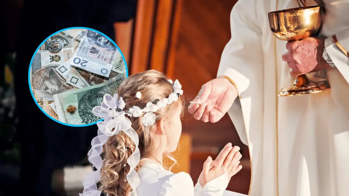 Komunia dziecka. Ile dać na roczek dziecka? Pieniądze i złoty kielich.