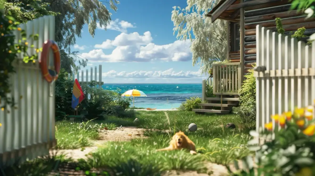 Domek ogrodzony nad morzem: Idealne miejsce na urlop z psem