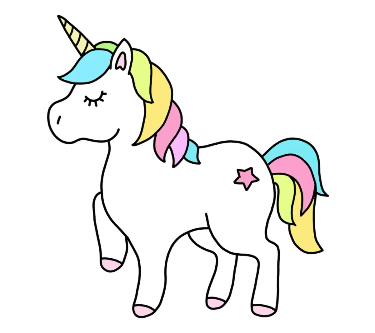 Einhorn malen: Einfache Anleitung für Anfänger & Kinder