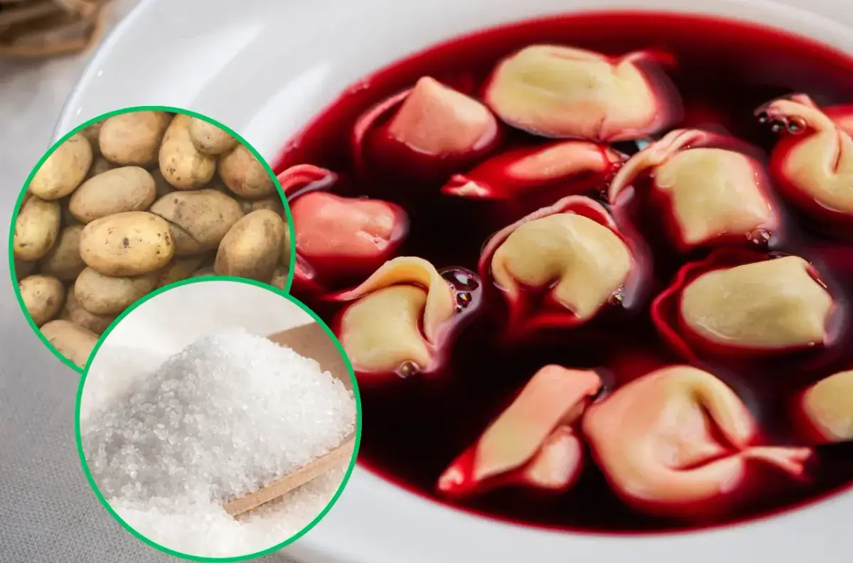 Co zrobic gdy barszcz jest za ostry? Dodaj ziemniaki i sól, by złagodzić smak.