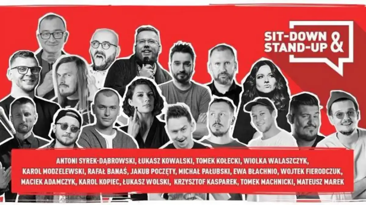 Grupa komików z polskiego english stand up, gotowa rozbawić publiczność.