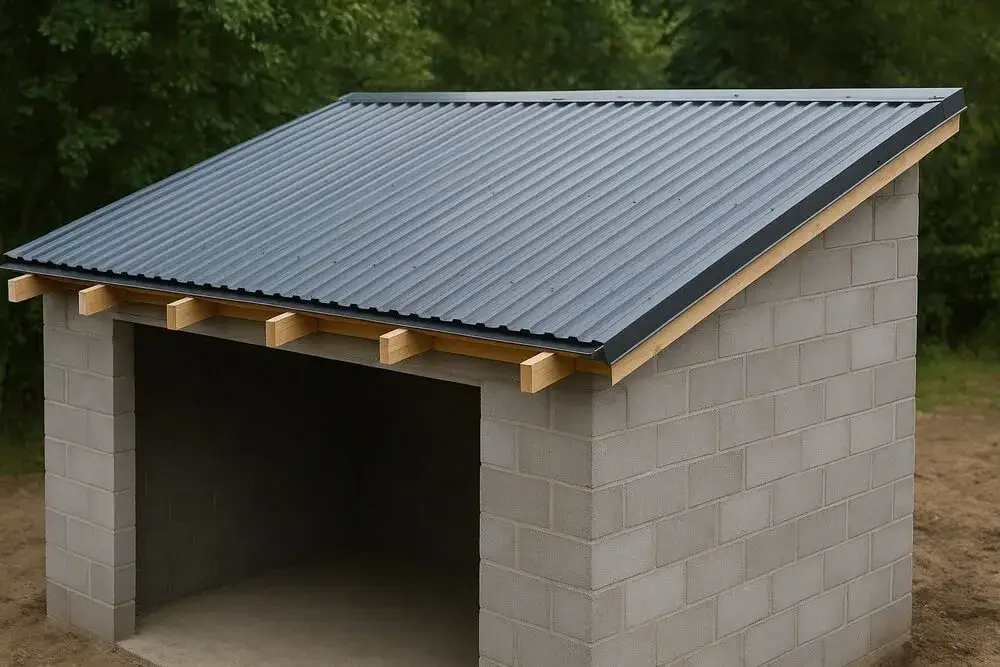 Jak zbudować trwały dach na garaż z płyt betonowych - krok po kroku