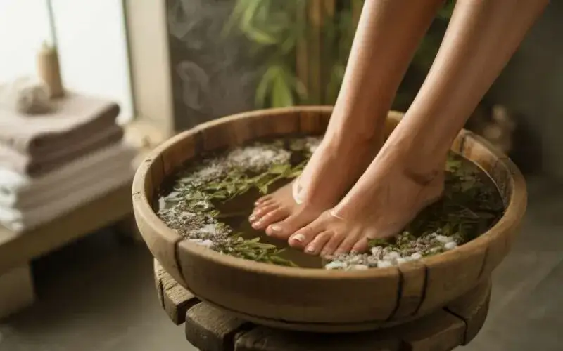 Jaki olejek do moczenia nóg? Odkryj najlepsze właściwości i zastosowania