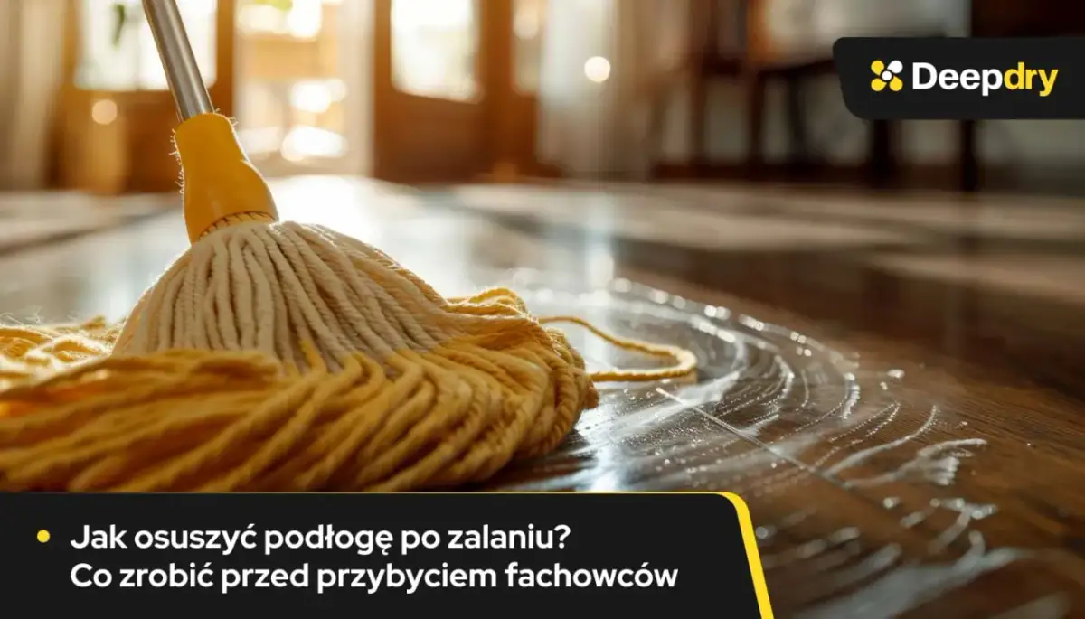 Ile schnie posadzka po zalaniu? Ekspert radzi, jak osuszyć podłogę