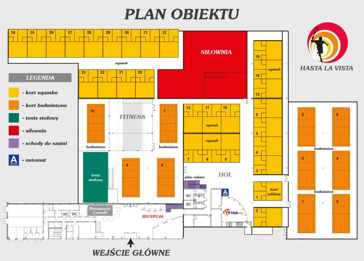 Hasta la Vista Wrocław: Największy klub squash na świecie - przewodnik