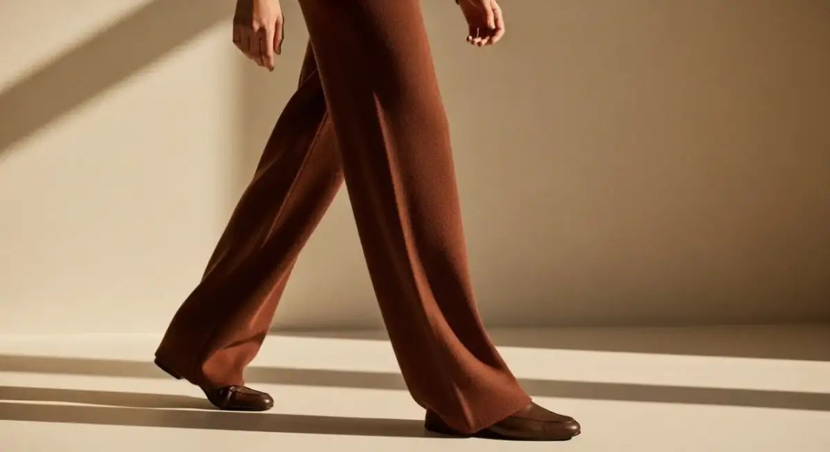 Eleganckie spodnie z dzianiny - styl, komfort i idealne dopasowanie