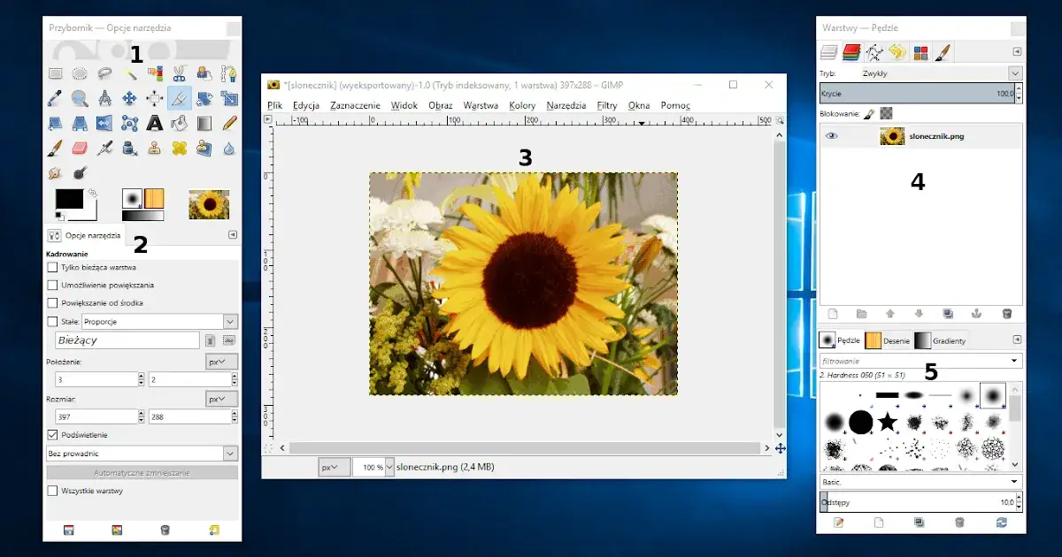 Jak w GIMPie otworzyć okno warstw i uniknąć frustracji