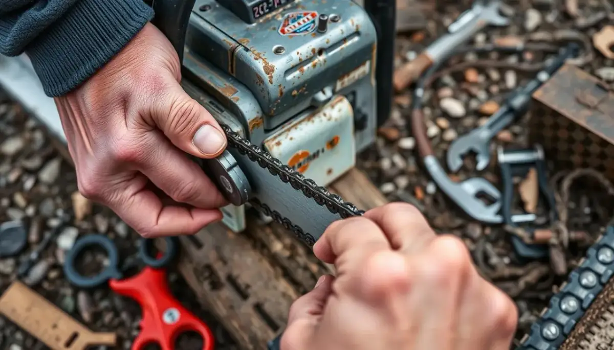 Jak skrócić łańcuch pilarki - krok po kroku z bezpieczeństwem w tle