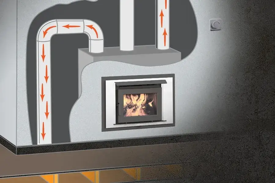Jak rozprowadzić ciepło z kominka grawitacyjnie? Poradnik krok po kroku