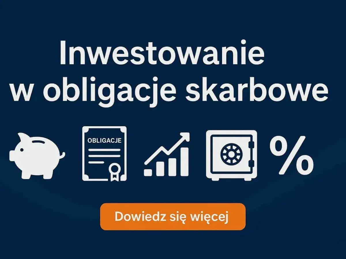 Inwestowanie w obligacje skarbowe: skarbonka, dokument obligacji, wykres wzrostu, o% zysku. Dowiedz się, obligacje co to znaczy.