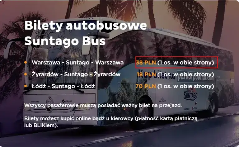 Jak dojechać do Suntago z Warszawy - łatwe i szybkie opcje transportu