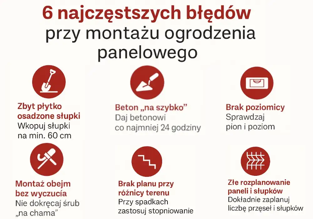 Jak wykonać ogrodzenie panelowe - uniknij najczęstszych błędów