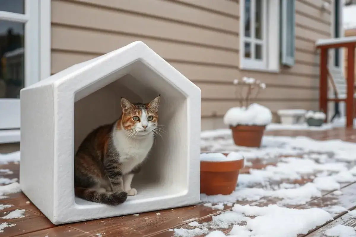 Jak zrobić domek dla kota ze styropianu? Praktyczny poradnik zimowy