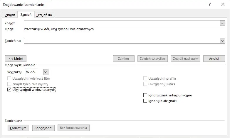 Jak przenieść pojedyncze litery w Wordzie i uniknąć sierotek w tekście