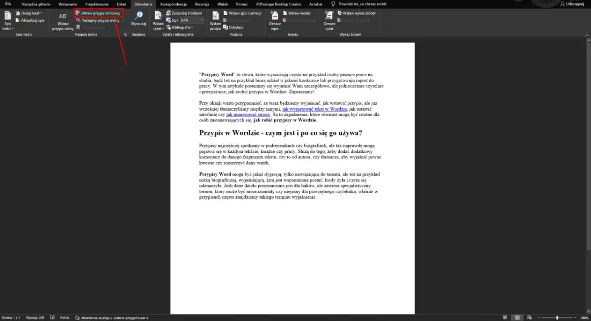 Jak zrobić przypis w Wordzie - proste kroki i najczęstsze błędy