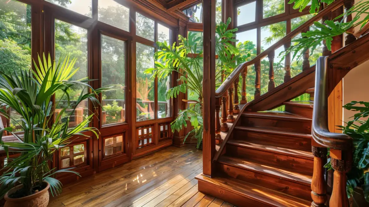 Balustrada Drewniana: Naturalne Piękno na Schodach i Tarasie