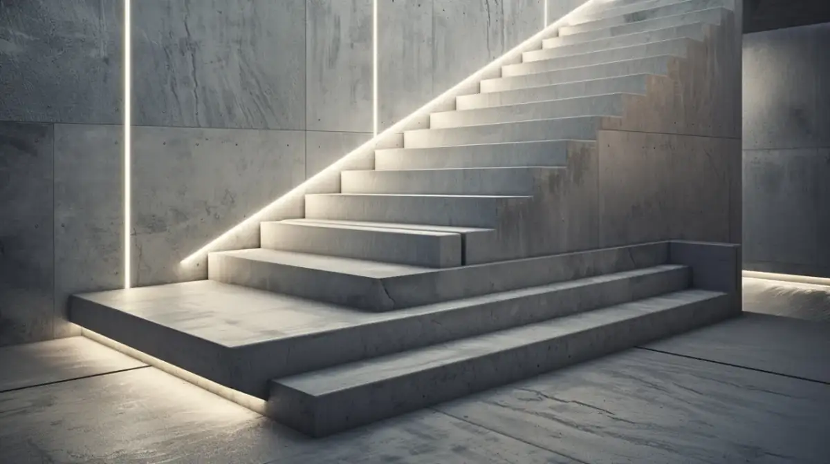 Schody betonowe wewnętrzne: Zalety, wady i informacje dla domu