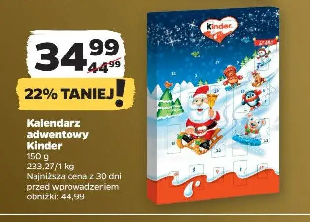Ile kosztuje kalendarz adwentowy z kinder? Sprawdź najlepsze ceny!