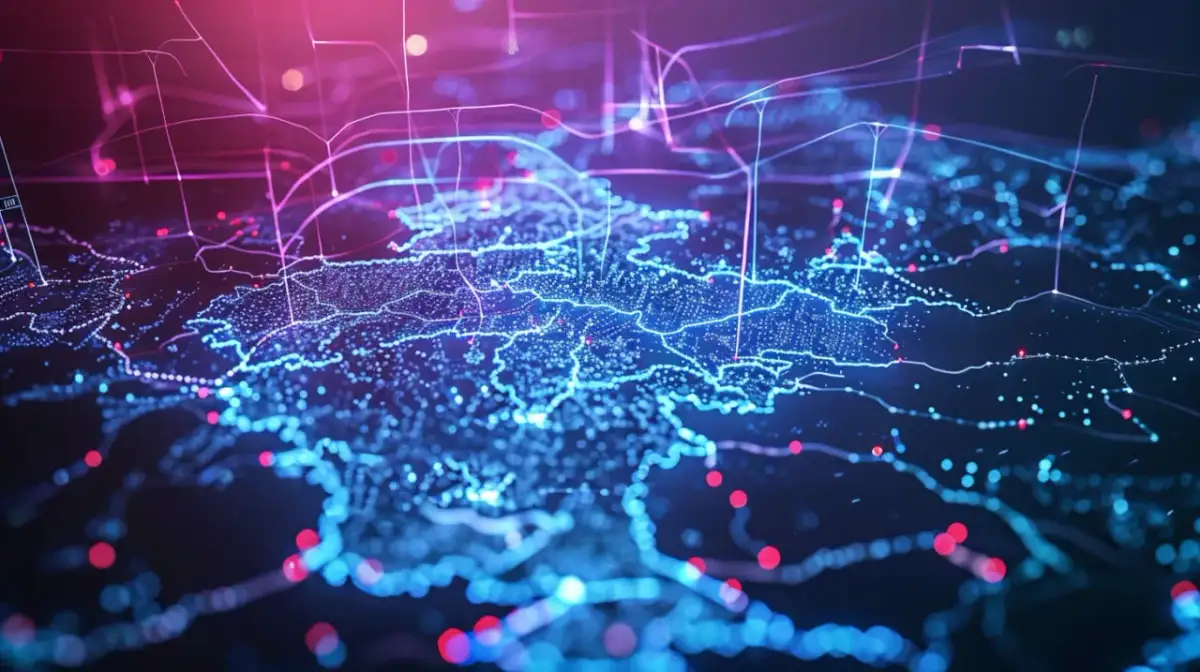 Mapa KSE – Krajowa sieć elektroenergetyczna i jej zasięg
