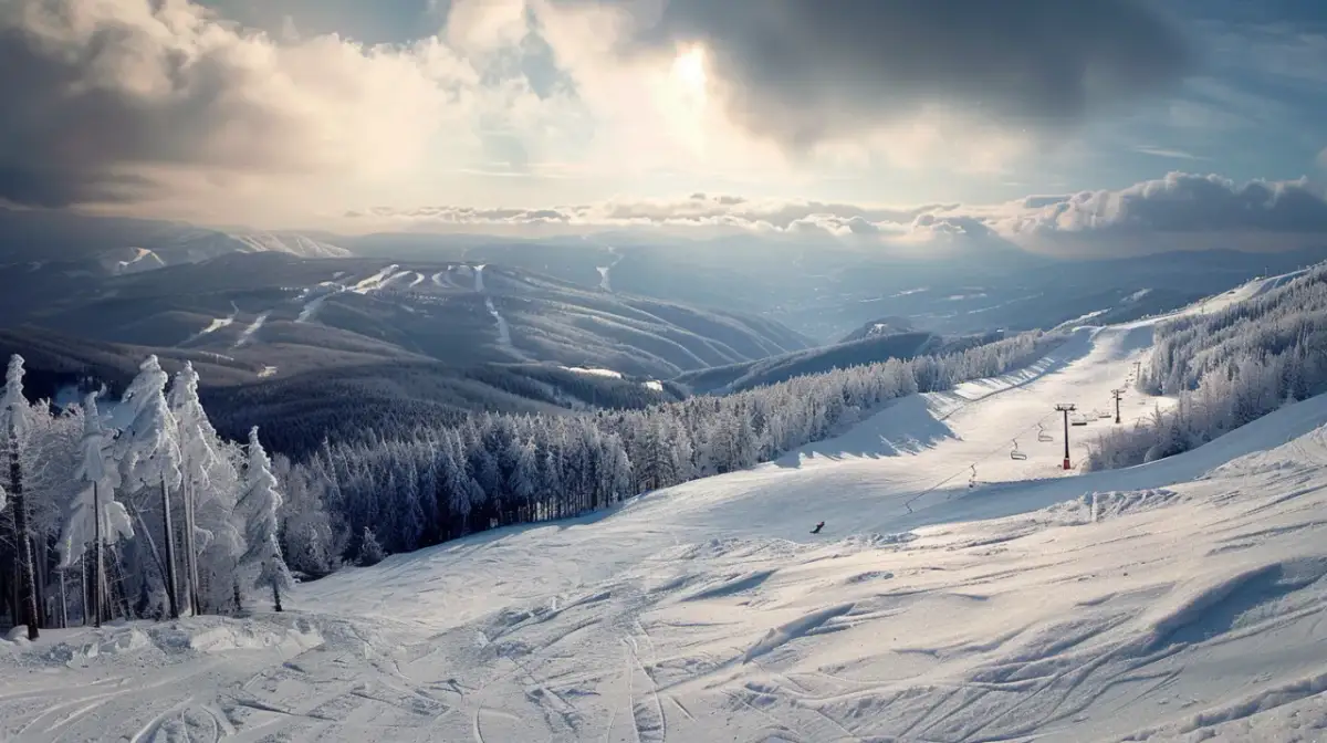 Mosorny Groń: Aktualne warunki pogodowe dla narciarzy i turystów