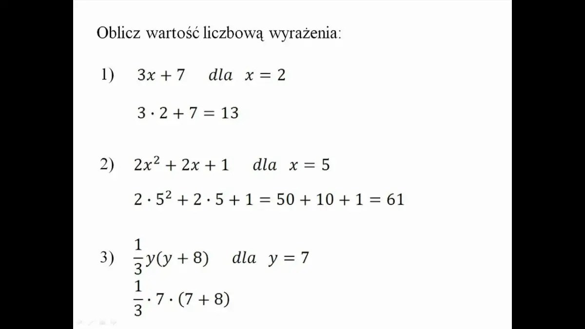 Jak oblicza się wyrażenia algebraiczne? Proste metody i przykłady