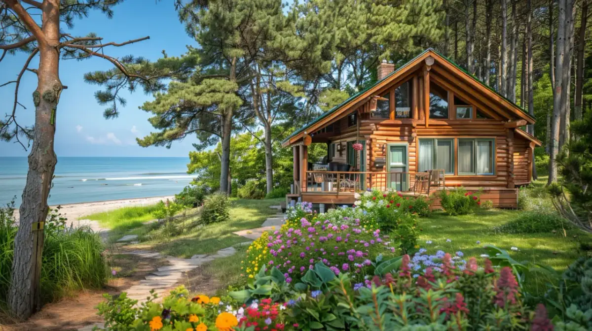 Jarosławiec Arka domki: Komfortowe domki 4 osobowe na wakacje